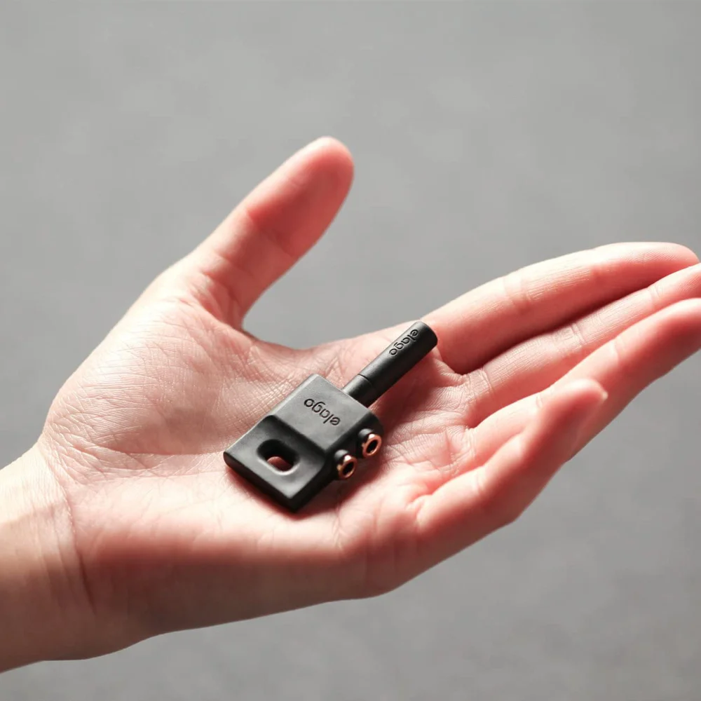 Keyring Splitter 3.5mm na 2x3.5mm - Crni